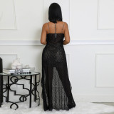 EVE Leopard Print Lace Patchwork Two Piece Skirts Set YF-20133