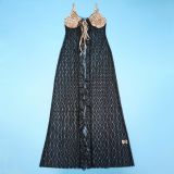 EVE Leopard Print Lace Patchwork Two Piece Skirts Set YF-20133