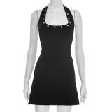 EVE Sleeveless Solid Color Mini Dress GSZM-C26DS034