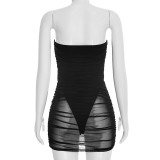 EVE Mesh Sleeveless Tube Top Dress GSZM-D26DS068