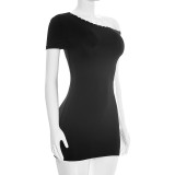 EVE Sleeveless Off Shoulder Mini Dress GSZM-C26DS041