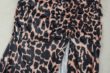 EVE Leopard Print Irregular Backless Split Maxi Dress GJYO-303507