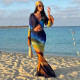 EVE Print Long Sleeve Backless Maxi Dress GDSF-D26DS030