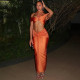 EVE Halterneck Hollow Out Maxi Dress GZJQ-K6S01877A