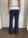 EVE Casual Color Block Loose Pants GZYU-K26110007