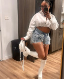 EVE Fashion High Waist Denim Shorts GAKF-60113