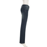 EVE Casual Washed Flare Jeans GQLF-44330