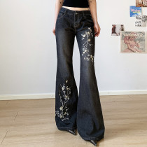 EVE Retro Embroidery Flare Jeans GQLF-26899