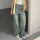 EVE Snake Print Straight Jeans GQLF-1627