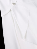 EVE Plus Size V Neck Irregular Ruffles Midi Dress GKEN-ADR051067