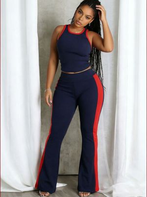 EVE Sport Sleeveless Tank Tops Two Piece Pants Set HNIF-MC017