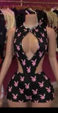 Pre Order: About 7 work days shipping Print Sleeveless Romper YUEM-300786