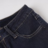EVE SolIid Color Fashion Flare Jeans GQLF-4444