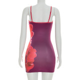 EVE Print Sling Mini Dress GSZM-D26DS067