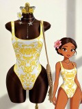EVE Sleeveless Print One Piece Swimsuit GHYX-8223