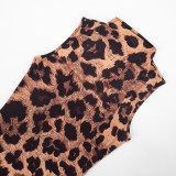 EVE Leopard Print Sleeveless Mini Dress GDSF-J26DS004