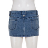 EVE Casual Simple Denim Skirt GPKJ-MR46255