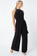 EVE Beaded Off Shoulder Belt Loose Jumpsuit  XHXF-8688