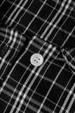 EVE Contrast Color Plaid Print Shirts YWXS-K25L1767