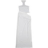 EVE Off Shoulder Solid Color Maxi Dress GYME-K6D02041A