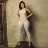 EVE Lace Sleeveless Backless Skinny Jumpsuit GSLF-K6Q02836A