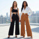 EVE Metal Clasp Loose Straight Pants SH-391468
