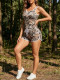 EVE Camouflage Print Sleeveless Two Piece Shorts Set SH-391102