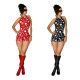 EVE Print Sleeveless Drawstring Romper MEM-88686