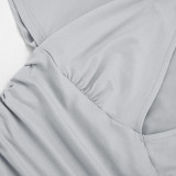 EVE Deep V Neck Bat Sleeve T Shirt GSBW-C26TP096