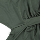 EVE Backless Hollow Out Ruched Mini Dress GSZM-J26DS116