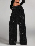 EVE Casual sequined Drawstring Pants GXRF-QC160