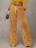 EVE Casual sequined Drawstring Pants GXRF-QC160