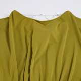 EVE Backless Chain Solid Color Mini Dress GPKJ-MR42659