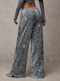 EVE Casual sequined Drawstring Pants GXRF-QC160