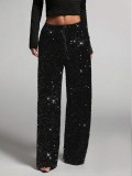 EVE Casual sequined Drawstring Pants GXRF-QC160