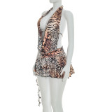 EVE Leopard Print Backless Mini Dress GDSF-D26DS066
