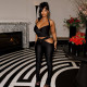 EVE Halterneck Hollow Out Two Piece Pants Set GDSF-J26ST054