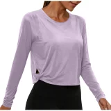 EVE Solid Color Long Sleeve T Shirt GYZY-6703