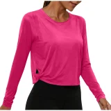 EVE Solid Color Long Sleeve T Shirt GYZY-6703