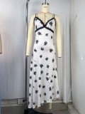 EVE Sleeveless Patchwork Print Sling Maxi Dress GPBY-DR8277