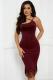 EVE Halterneck Tassel Sleeveless Midi Dress GADE-2838