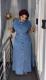 EVE Short Sleeve Tie Up Denim Maxi Dress GADE-6726