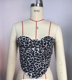 EVE Leopard Print Wrap Chest Tank Top GPBY-VE6326