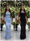 EVE Backless Ruffles Solid Color Sling Maxi Dress GADE-11253