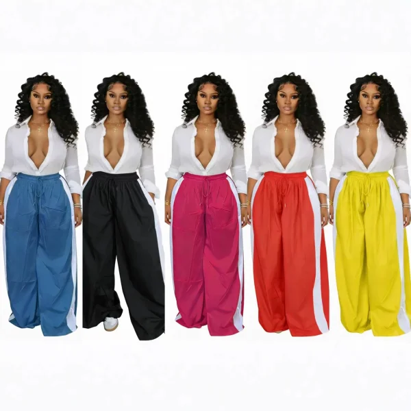 EVE Contrast Color Loose Sport Pants IV-8600