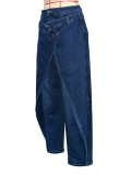 EVE Irregular High Waist Wide Leg Pants SH-S391529