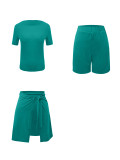 EVE Fashion Solid Color Three Piece Shorts Set ZDF-33520