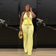 EVE Sleeveless Halterneck Backless Two Piece Pants Set TR-1364