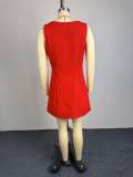 EVE Solid Color Blazer+Mini Dress 2 Piece Set GCNE-73673