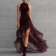 EVE Sleeveless Ruched Irregular Maxi Dress GWDS-260106